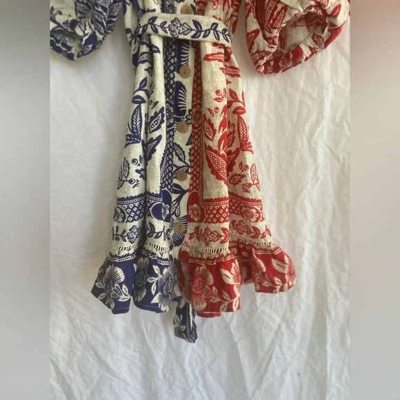 Farm Rio Mixed Pineapple Garden Mini Dress Small - Picture 4 of 16